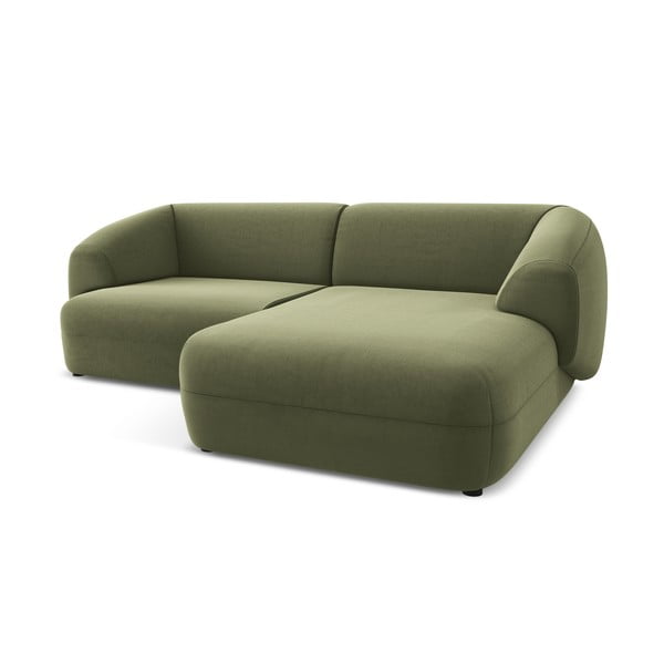 Zielony aksamitny narożnik (prawostronny) Moana – Makamii-image-3