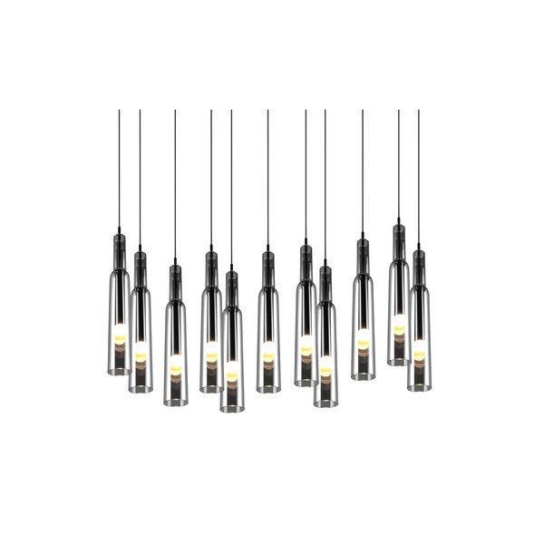 Lampa wisząca LED w kolorze srebra ze szklanym kloszem Lucent – Trio Select-image-2