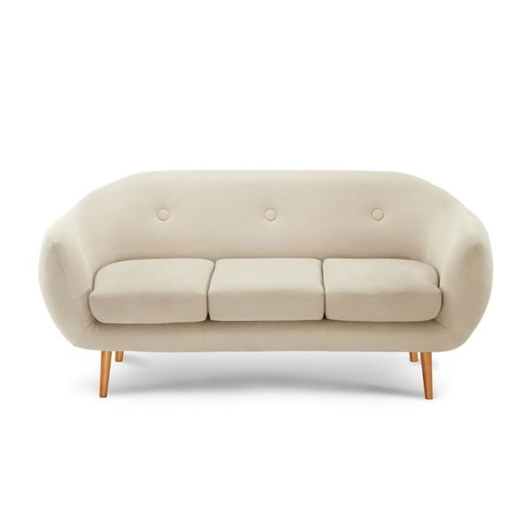 Kremowa sofa 3-osobowa Scandi by Stella Cadente Maison
