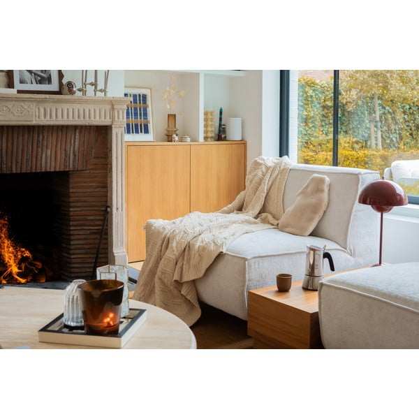 Beżowy termofor z mikropluszu 2 l Warmers – Tiseco Home Studio-image-1