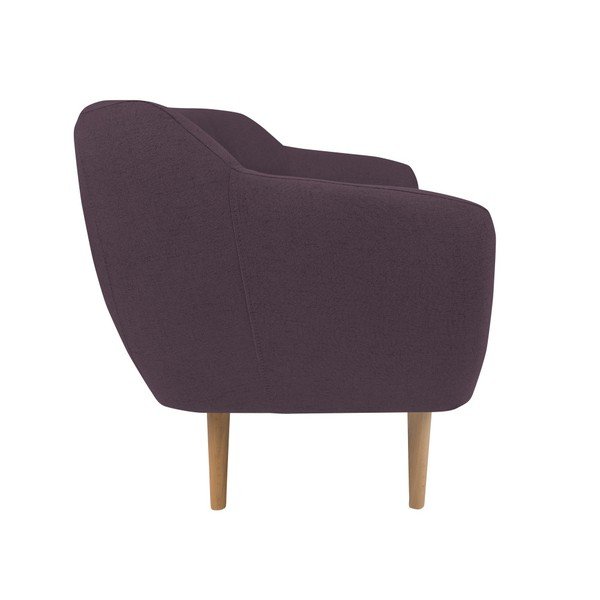 Żółta sofa 2-osobowa z jasnymi nogami Mazzini Sofas Sicile-image-2