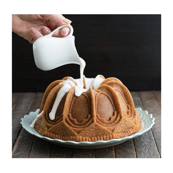 Forma na babkę w kolorze srebra Nordic Ware Cathedral, 2,1 l-image-2