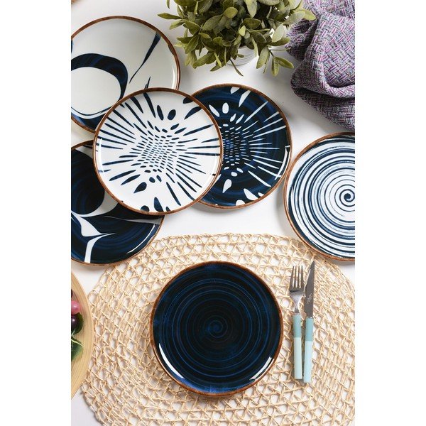 Porcelanowe talerze zestaw 6 szt. deserowe ø 21 cm Mirabel – Hermia-image-1