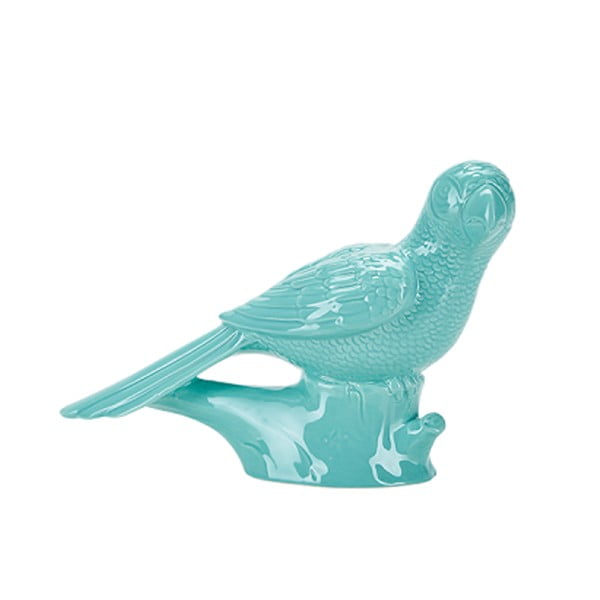 Niebieska figurka ceramiczna w kształcie papugi Miss Étoile