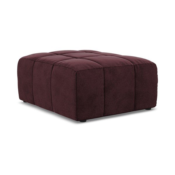 Bordowy aksamitny podnóżek Aloha – Makamii-image-3