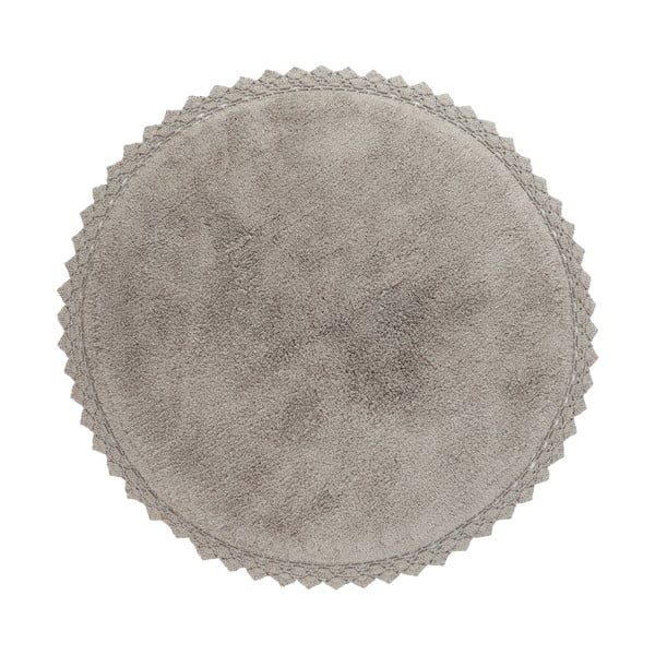 Szary okrągły dywan odpowiedni do prania ø 110 cm Perla – Nattiot