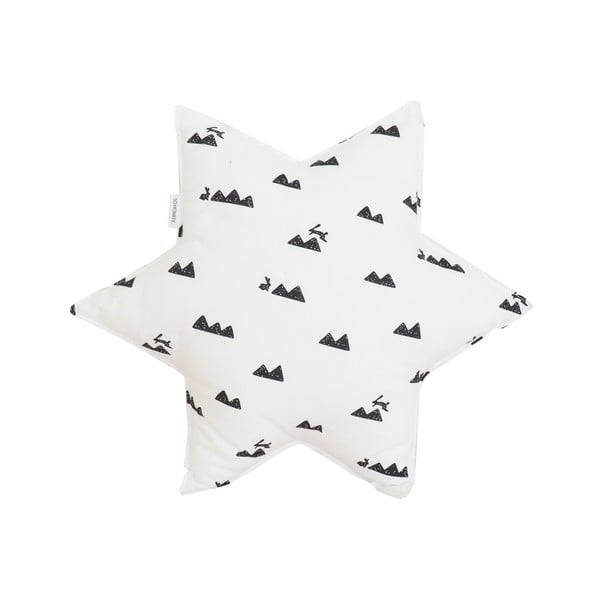 Poduszka w kształcie gwiazdy So Homely Mountain and Rabbits, ø 45 cm