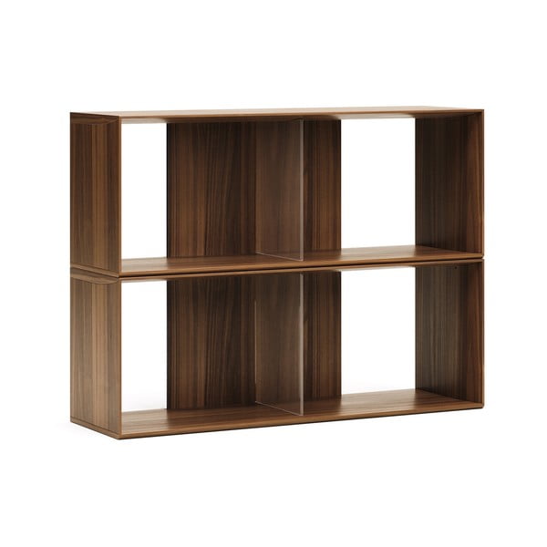 Modułowy system półek w dekorze orzecha 2 szt. 101x76 cm Litto – Kave Home-image-2