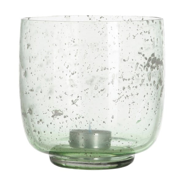 Zielony świecznik szklany A Simple Mess, ⌀ 13 cm