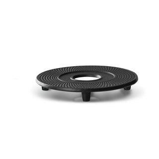 Czarna żeliwna podstawka pod czajnik Bredemeijer Jing, ⌀ 13,4 cm