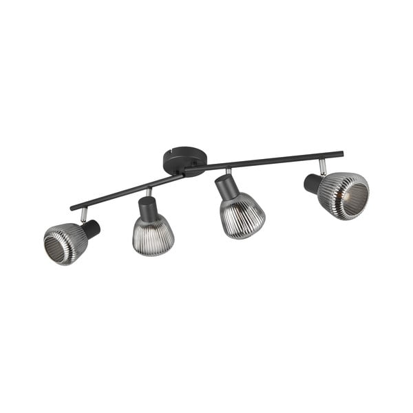 Czarna lampa punktowa ø 10 cm Tarifa – Trio