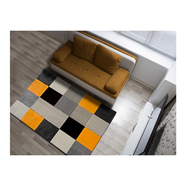 Pomarańczowo-szary dywan Universal Gladys Lento, 80x150 cm-image-1