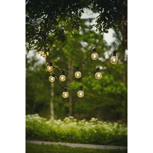 Czarna ogrodowa girlanda świetlna LED Star Trading Big Circus Filament, dł. 4,5 m