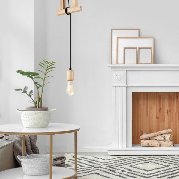 Lampa wisząca w naturalnym kolorze Leon – LAMKUR-image-2