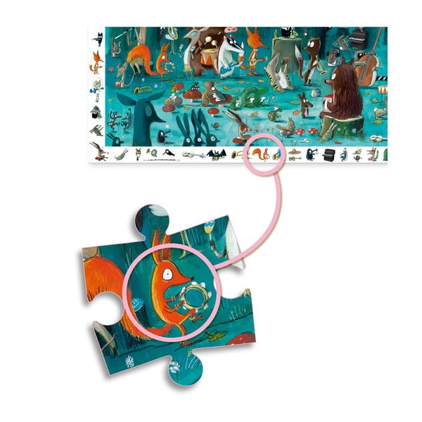 Dziecięce puzzle Djeco Observation Leśna Orkiestra-image-3