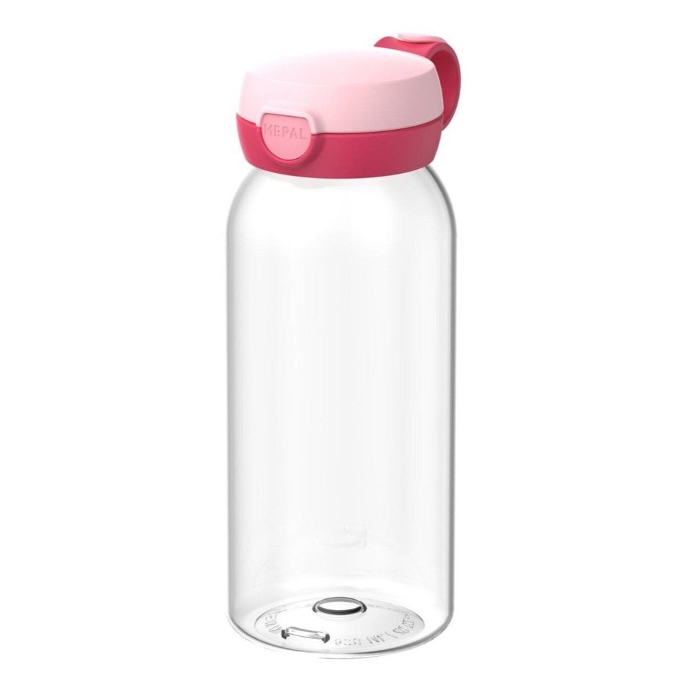 Różowa plastikowa butelka dla dzieci 600 ml Campus – Mepal