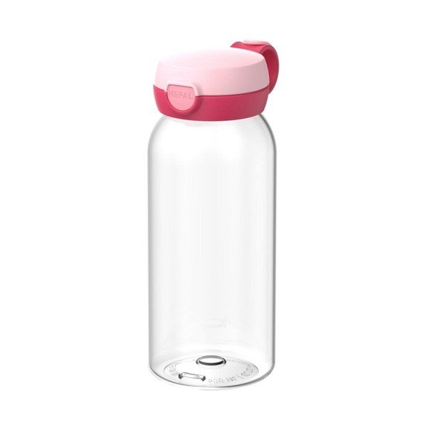 Różowa plastikowa butelka dla dzieci 600 ml Campus – Mepal