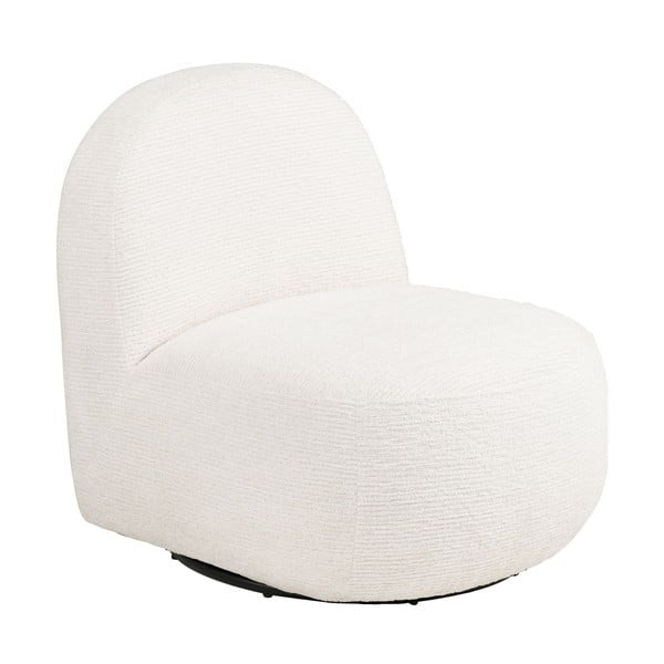 Kremowy obrotowy fotel Milo – House Nordic
