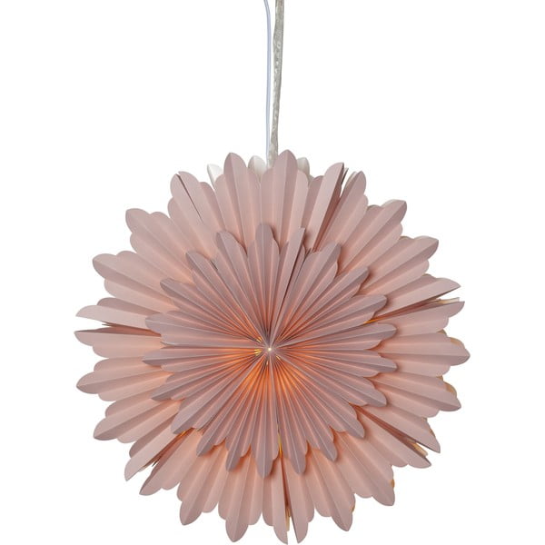 Różowa świąteczna dekoracja świetlna ø 50 cm Crystal – Star Trading-image-2