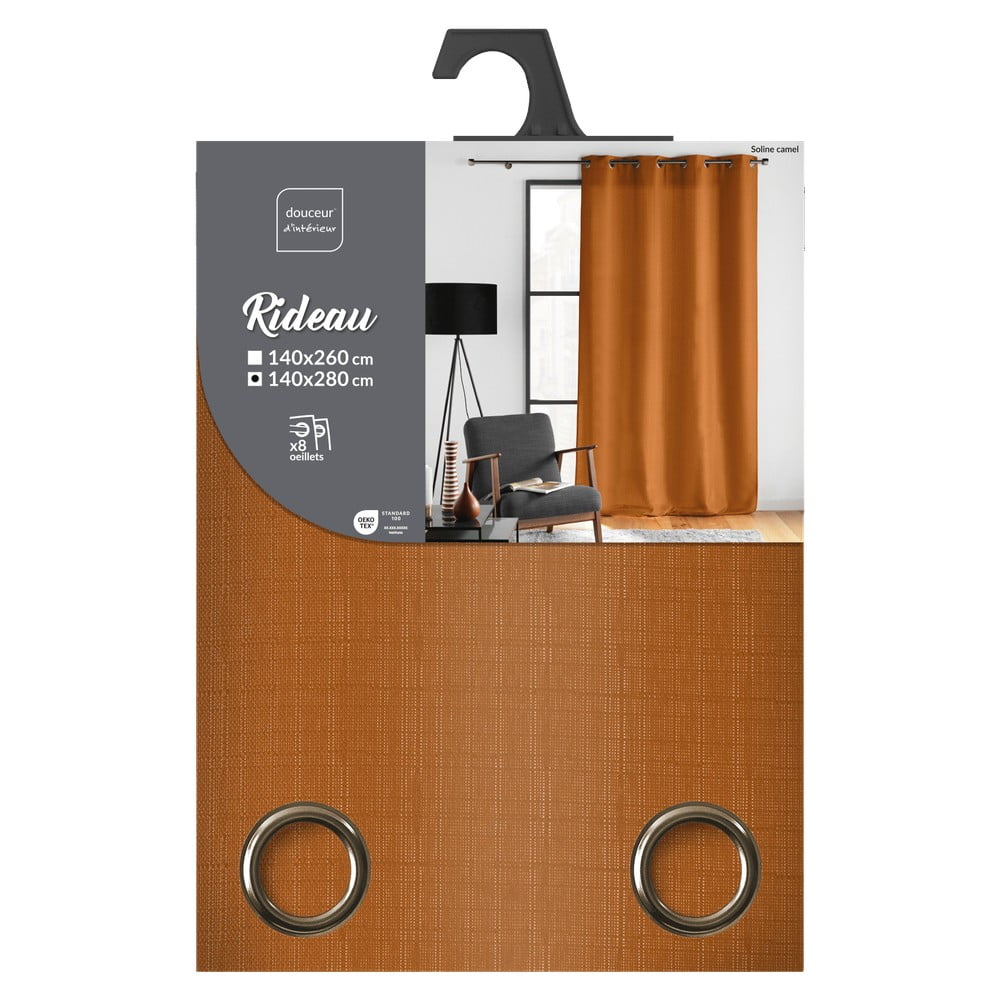 Brązowa zasłona 140x280 cm Soline – douceur d'intérieur (zdjęcie 9)