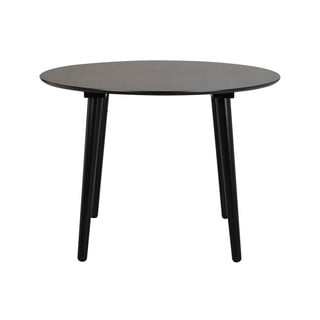 Czarny stół do jadalni Rowico Lotta, ø 106 cm