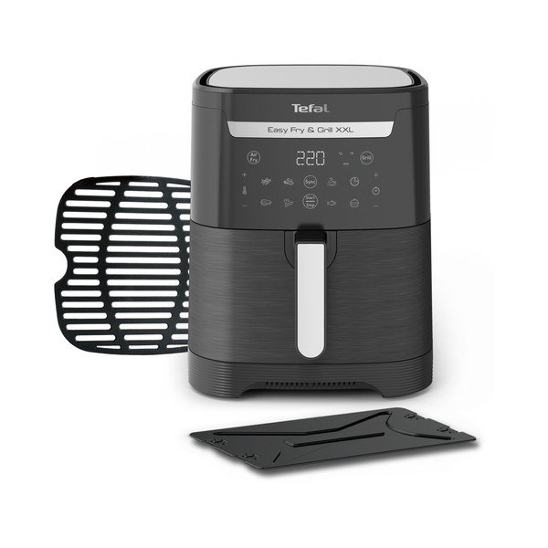 Czarna frytkownica beztłuszczowa Easy Fry & Grill XXL EY801815 – Tefal-image-3