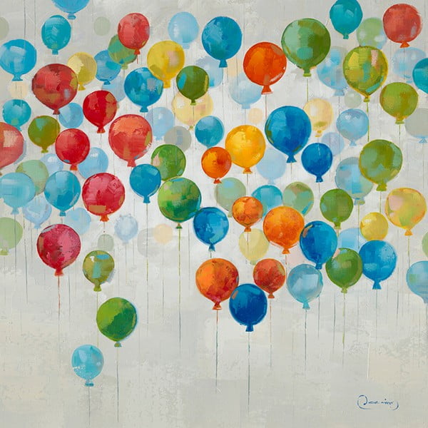 Obraz z motywem baloników Dino Bianchi, wysokość 80 cm
