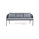 Czarna 3-osobowa sofa ogrodowa Bonami Selection North