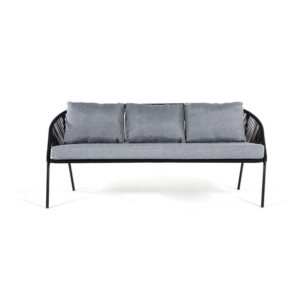 Czarna 3-osobowa sofa ogrodowa Bonami Selection North