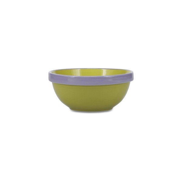 Zielona/fioletowa kamionkowa miska 710 ml Duo – ONA-image-1