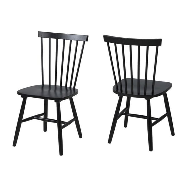 Czarne krzesło Actona Riano
