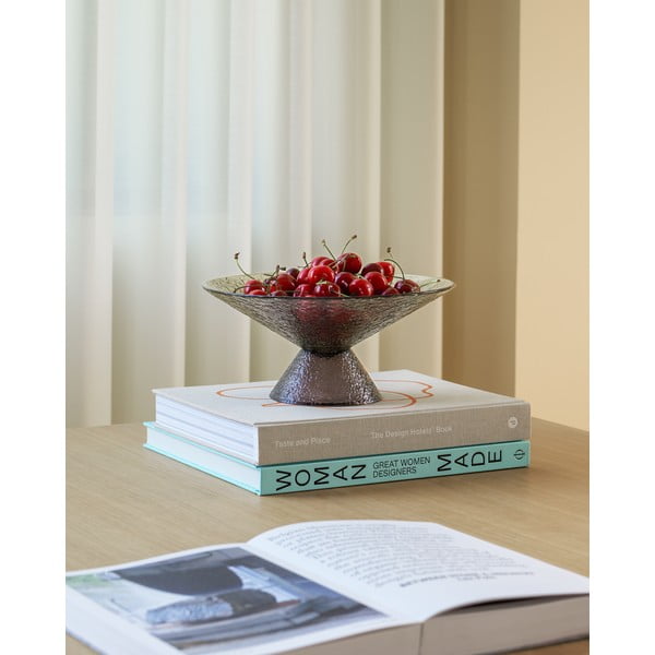 Zielono-brązowa szklana misa na owoce ø 25 cm Bonbon – Hübsch-image-1