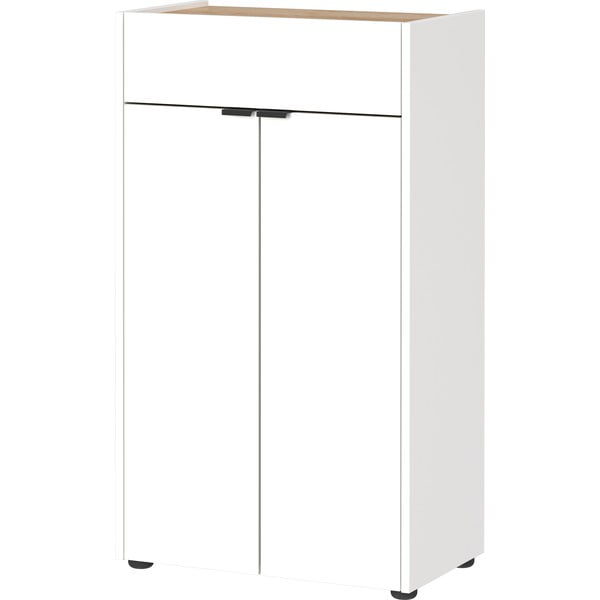 Biała wysoka szafka łazienkowa 60x98 cm Forano – Germania-image-3