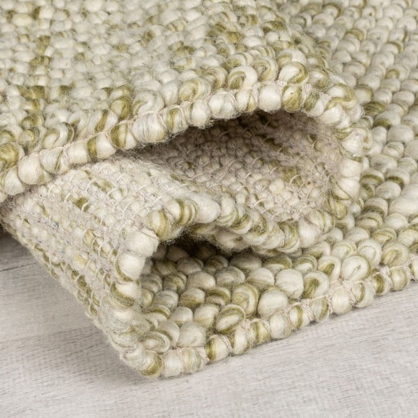 Dywan z mieszanki wełny tkany ręcznie w kolorze khaki 160x230 cm Minerals – Flair Rugs-image-3