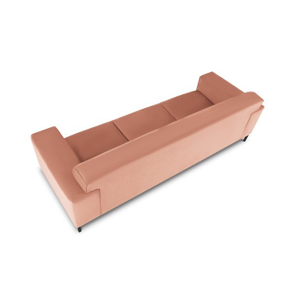 Różowa aksamitna sofa Cosmopolitan Design Siena-image-4