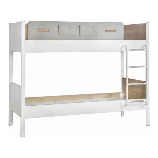 Białe łóżko piętrowe Dynamic Bunk Bed, 100x190 cm