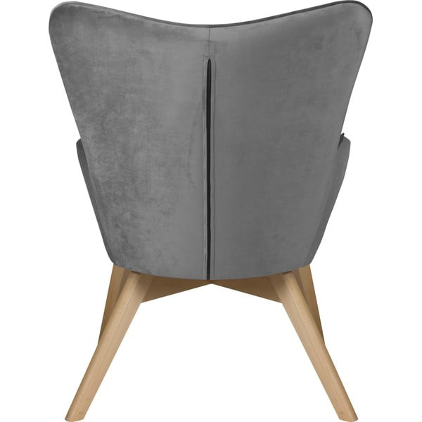 Szary aksamitny fotel Niko – Ropez-image-4