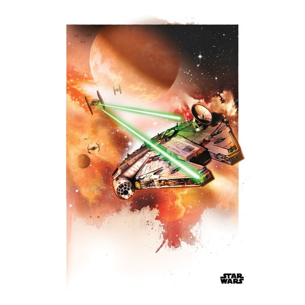 Plakat z blachy Star Wars - The Millennium Falcon