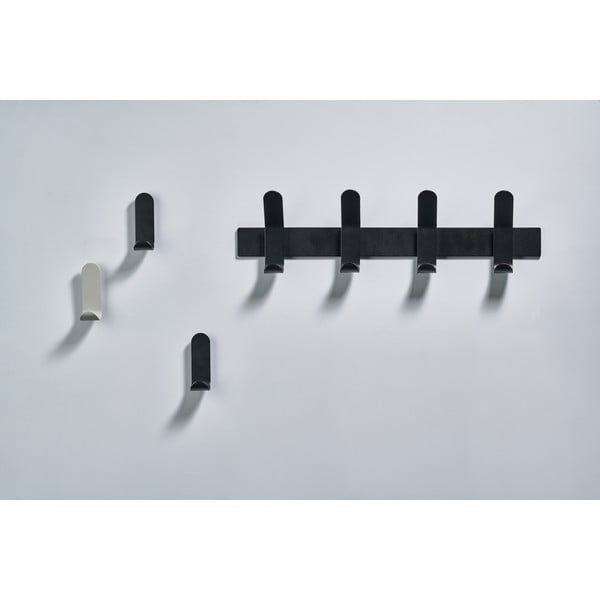 Czarny metalowy wieszak ścienny A-Rack − Zone-image-4