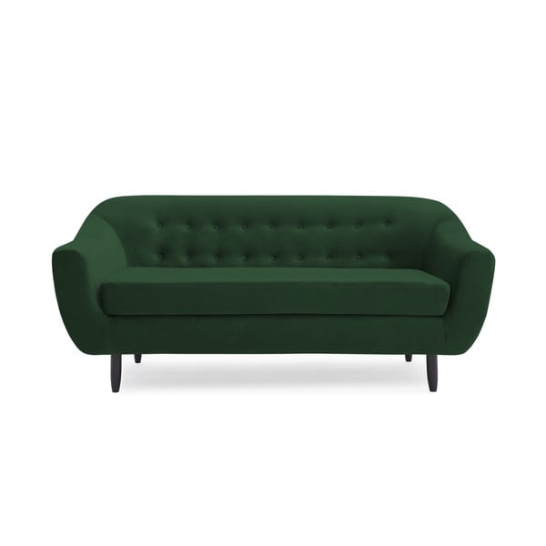 Zielona sofa 3-osobowa Vivonita Laurel