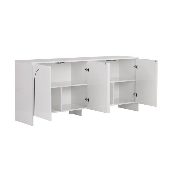 Biała komoda 180x80x45 cm Arlen  – Kalune Design-image-4