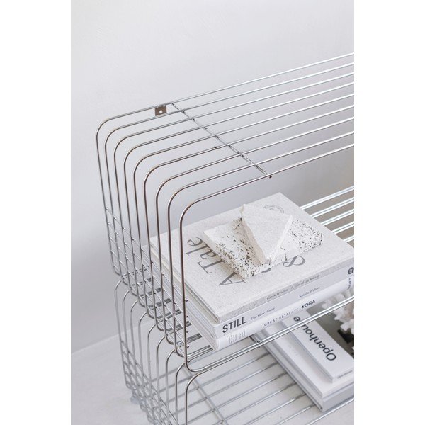 Wielopoziomowa metalowa półka w kolorze srebra z połyskiem 70 cm Store-It – Mette Ditmer Denmark-image-3