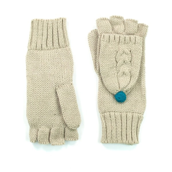 Jasnobeżowe rękawiczki Hannah