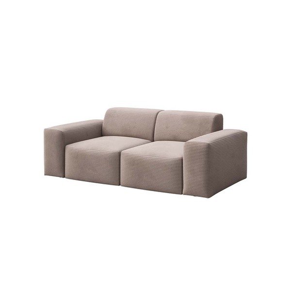 Beżowa sztruksowa sofa 205 cm Fluvio – MESONICA-image-2