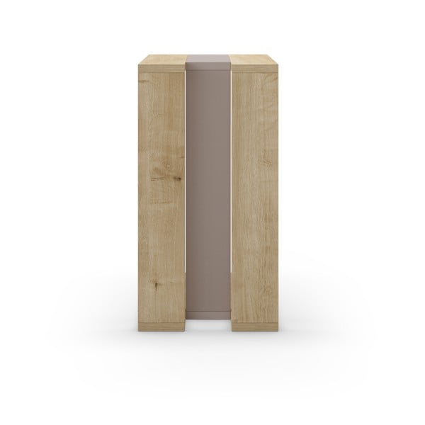 Stolik w dekorze dębu 40x30 cm Macha – Marckeric-image-4