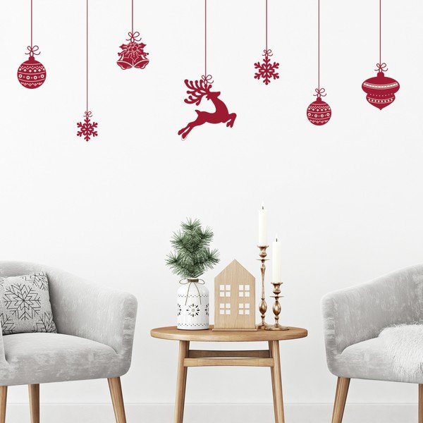 Zestaw 8 naklejek świątecznych Ambiance Scandinavian Christmas-image-2