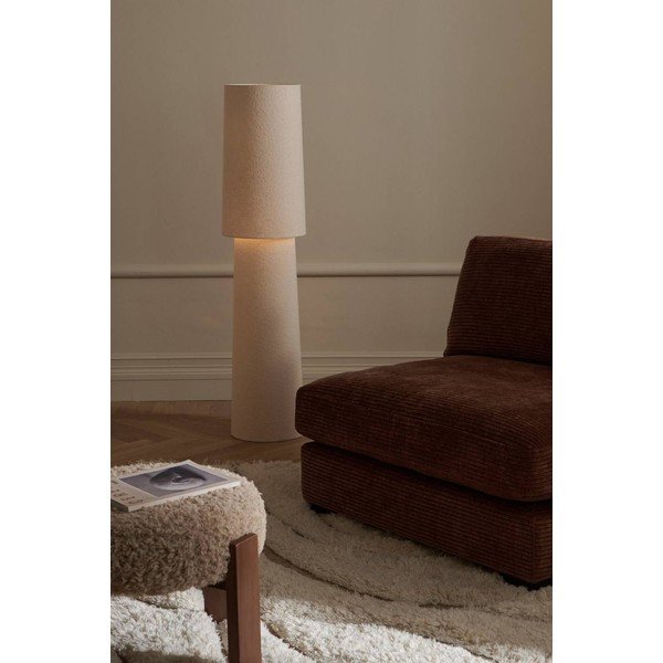 Kremowa lampa stojąca z materiału bouclé (wysokość 119 cm) Philo – Ellos Home-image-1