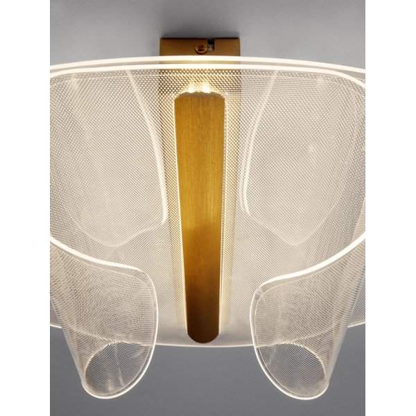 Aluminiowa lampa sufitowa LED ze ściemniaczem w kolorze złota 55x45 cm Valentin – Nova Luce-image-4