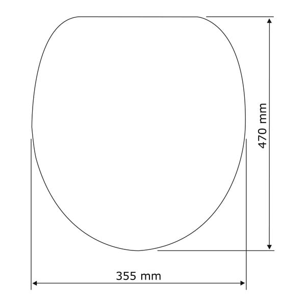 Biała deska sedesowa wolnoopadająca Wenko Calla, 47x35,5 cm-image-4