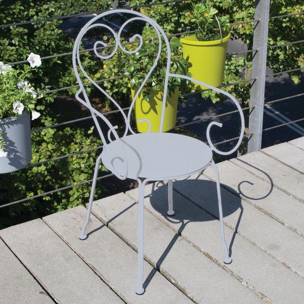 Szare krzesło balkonowe Esschert Design Nature-image-1